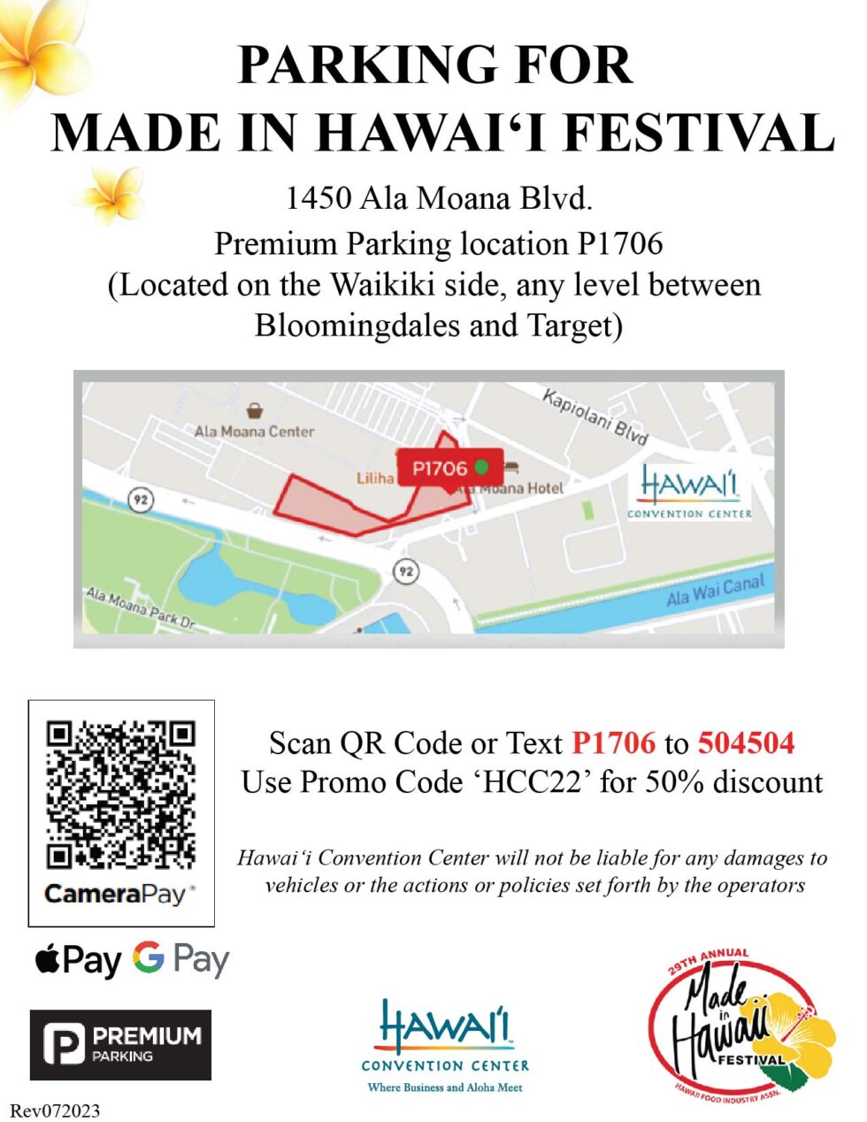 Made In Hawaii Festival 2024 Parking Map Legra Natalee